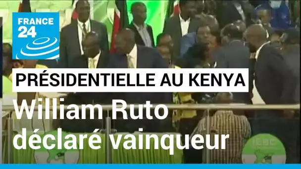 Présidentielle au Kenya : William Ruto déclaré vainqueur, scènes de chaos à la commission électorale