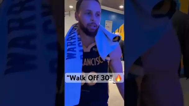 Stephen Curry Walks Off After His Clutch Performance! 🔥🙌| #Shorts