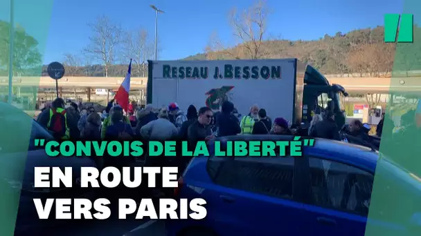 À Bayonne et Nice, des "convois de la liberté" s'élancent vers Paris