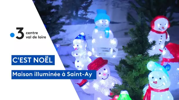 Lumières de Noël : maison illuminée à Saint-Ay (Loiret)