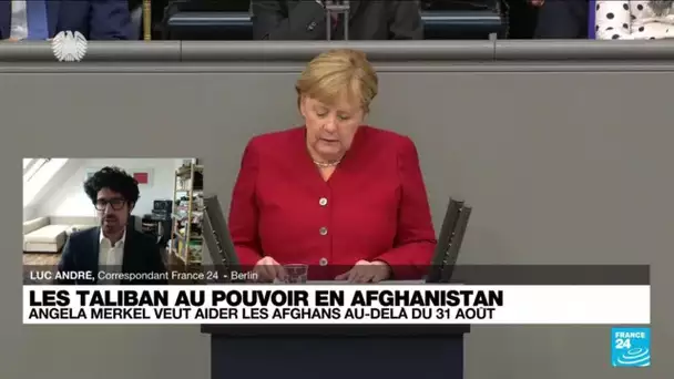 Afghanistan : pour Merkel, "il faut continuer de dialoguer" avec les Taliban • FRANCE 24