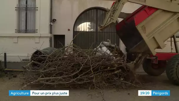 Action des Jeunes agriculteurs à Périgueux pour de justes prix