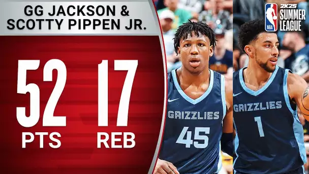 GG Jackson (27 PTS & 13 REBS) & Scottie Pippen Jr. (25 PTS) GO TO WORK in Vegas!