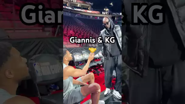 Kevin Garnett gives Giannis Antetokounmpo free game! 🏆🤝|#Shorts