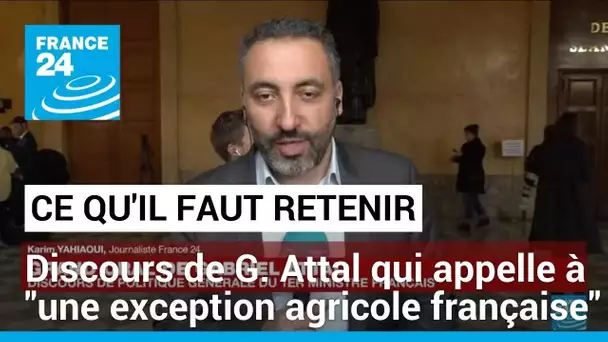 Discours de politique générale de G. Attal : ce qu'il faut retenir • FRANCE 24