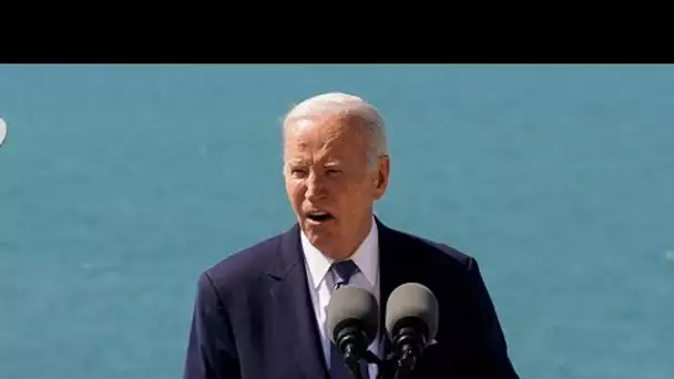 À la Pointe du Hoc, Joe Biden refuse de "croire que la grandeur des États-Unis est fanée"