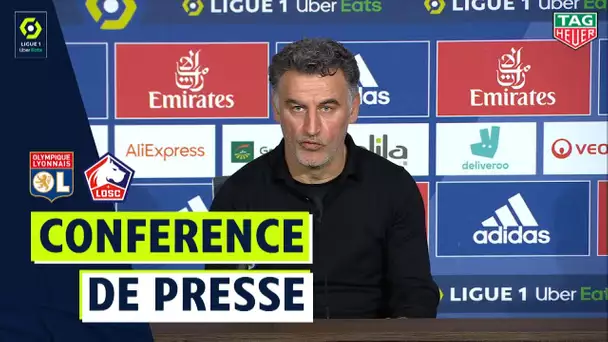 Conférence de presse OLYMPIQUE LYONNAIS - LOSC LILLE (2-3)  / 2020/2021