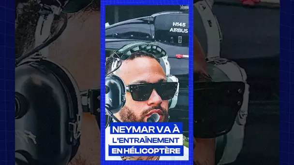 Neymar va à l’entraînement à Santos en hélicoptère ! 🚁  #shorts