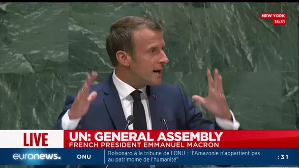 [En direct] Discours d'Emmanuel Macron à la tribune de l'Assemblée générale des Nations unies