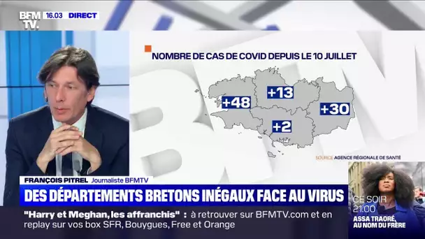 Les départements bretons inégaux face au coronavirus