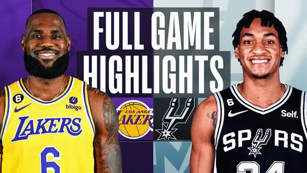 LAKERS at SPURS | NBA FULL GAME HIGHLIGHTS | November 26, 2022