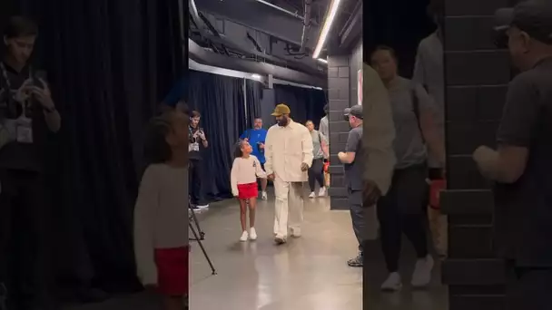 Kyrie Irving & his daughter Azurie head to Game 5 in Boston! 🥹❤️ | #Shorts