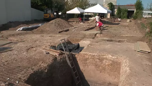 Saintes : découverte d'une cave antique