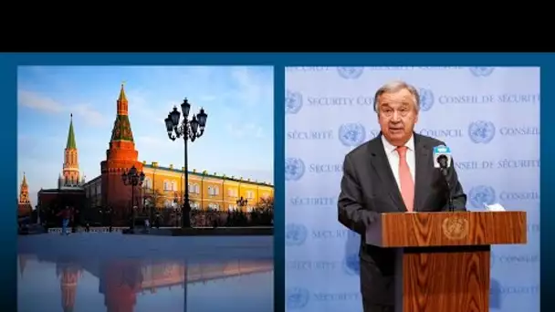 Le secrétaire général de l'ONU, António Guterres, attendu à Moscou