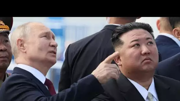 Vladimir Poutine reçoit Kim Jong Un et promet de l'aider dans la construction de satellite