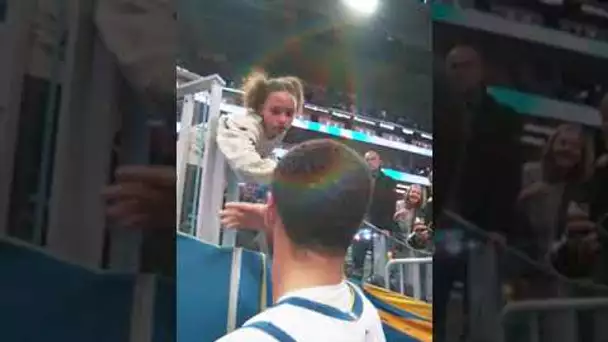 Steph & Riley Curry Post-Game Handshake! ❤🤝| #Shorts