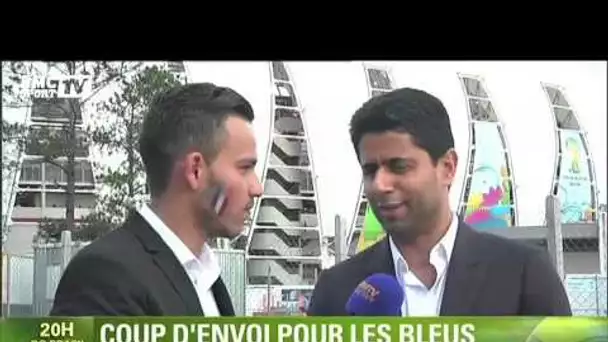 Football / Nasser Al-Khelaïfi soutient les Bleus - 15/06