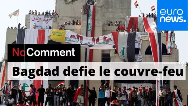 Irak : les manifestants défient le couvre-feu à Bagdad