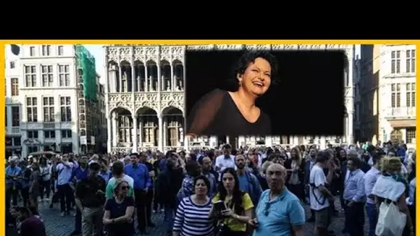 Hommage à Maurane sur la Grand-Place de Bruxelles: des fans rassemblés pour écouter ses plus grands