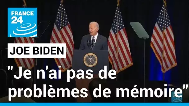 Joe Biden se défend après un rapport accablant : "je n'ai pas de problèmes de mémoire"