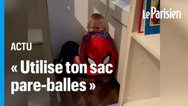 Une mère apprend à son fils de 5 ans à se protéger en cas de fusillade dans son école