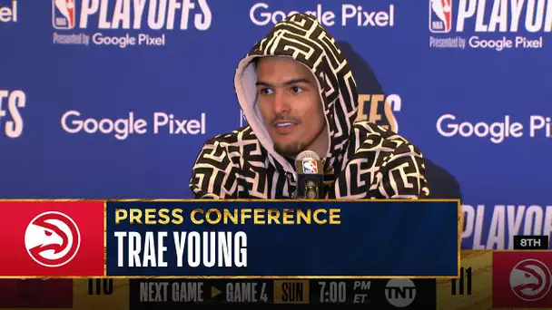 "We Just Didn't Give Up" Trae Young Post Game Presser | Heat vs Hawks - Game 3