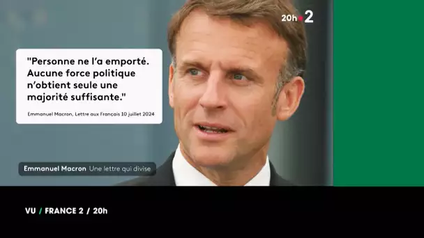 VU du 11/07/24 - Macron : la lettre aux Français