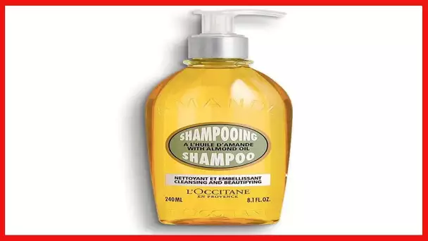 L'Occitane Almond Shampoo with Almond Oil for All Hair Types, 8.1 fl. oz.