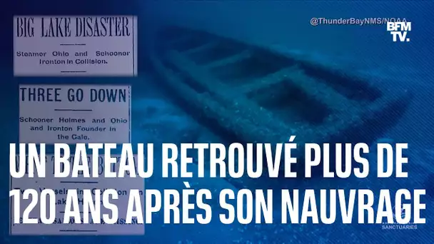 États-Unis: 120 ans après son naufrage, un bateau a été retrouvé au fond d'un des Grands Lacs