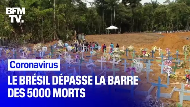 Alors que le Brésil dépasse la barre des 5000 morts, Bolsonaro continue de s'opposer au confinement