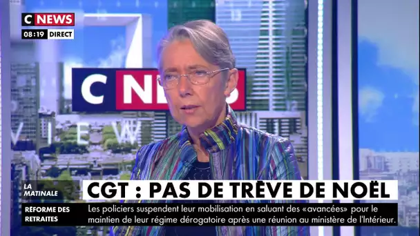 É. Borne :«Annoncer que l'on veut gâcher les vacances de Noël des Français, c'est irresponsable»