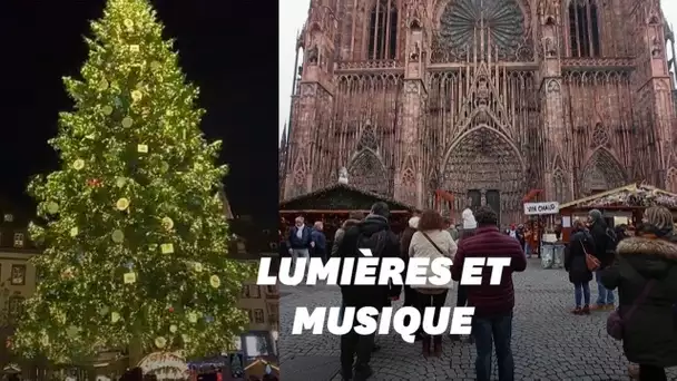 Strasbourg a inauguré son marché de Noël et illuminé son sapin en musique