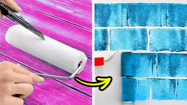 IDÉES GÉNIALES POUR DÉCORER DES MURS ENNUYEUX || INCROYABLES ASTUCES POUR DES PEINTURES MURALES