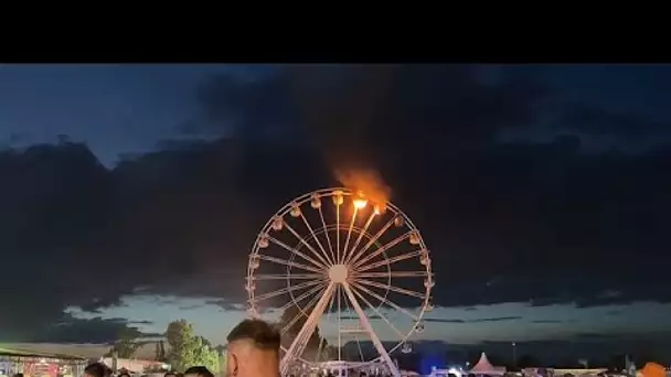 Leipzig : au moins 23 blessés après l'incendie de la grande roue à un festival de rock