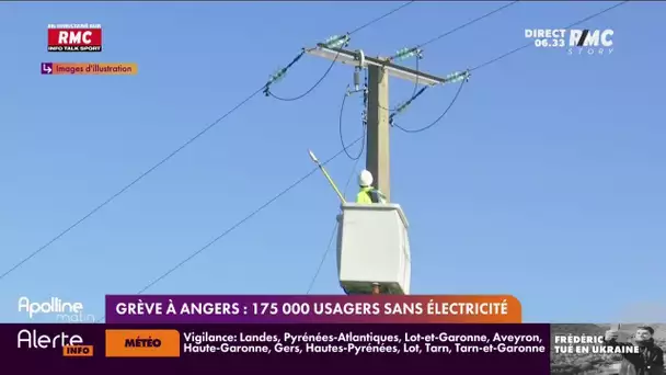 Grève à Angers : 175.000 usagers privés d'électricité