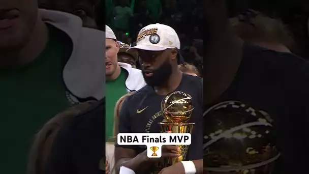 Jaylen Brown receives the Bill Russell🏆as the 2024 #NBAFinals MVP! 🔥|#Shorts