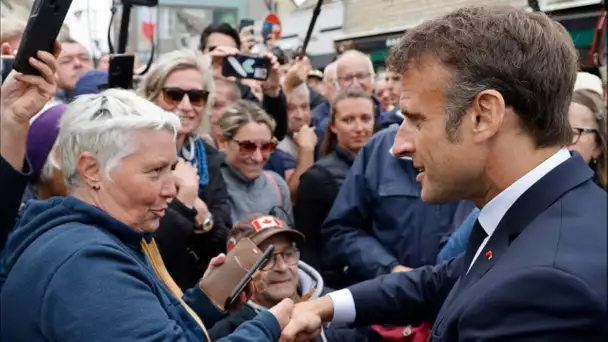 «On est avec vous !» : en Normandie, Emmanuel Macron chaleureusement accueilli