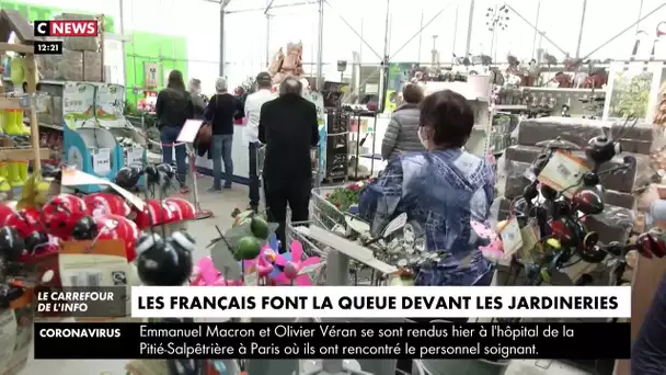 Déconfinement : les Français font la queue devant les jardineries