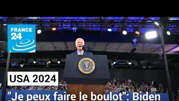 "Je peux faire le boulot" : Joe Biden tente de rassurer face aux voix l'appelant à se retirer