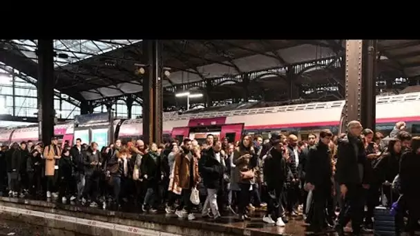 Réforme des retraites : à la gare Saint-Lazare, les voyageurs s'adaptent au mouvement de grève