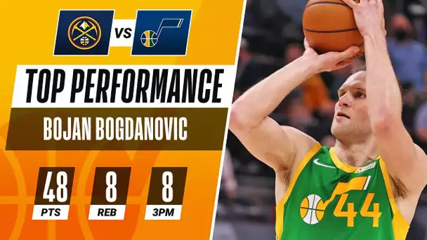 Bojan Bogdanovic DROPS 48 PTS in Jazz Home Victory! 🎶