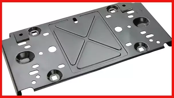 Dorman Help! 68148 Front License Plate Bracket , Black