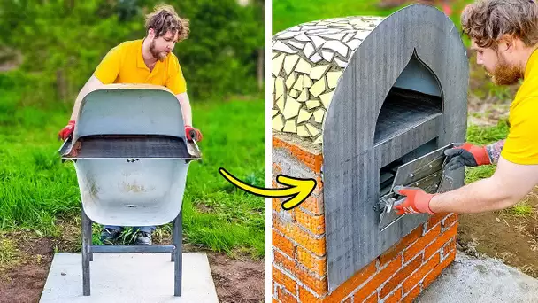 FOUR À PIZZA DIY DANS TON JARDIN 🍕 CRÉATIONS PARFAITES POUR L'ÉTÉ