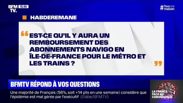 Les abonnements de transports Navigo seront-ils remboursés ?  BFMTV répond à vos questions