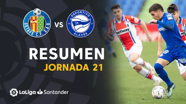 Resumen de Getafe CF vs Deportivo Alavés (0-0)