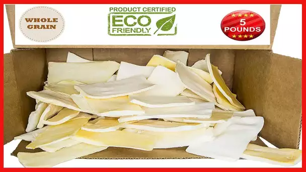 Premium Thick Cut Chips, Top Rawhide (Last Much Longer Than Traditional Chips). 100% Natural. Great