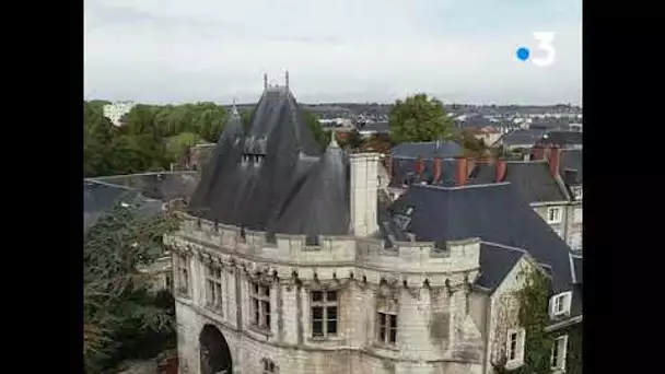 Vu du ciel : la ville de Vendôme