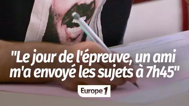 Fuite de sujets du bac : le jour de l'épreuve, "j'ai un copain qui m'a envoyé les sujets à 7h45"