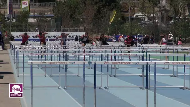 Aubagne 2016 : Finale 110 m haies Espoirs (Benjamin Sedecias en 13&#039;&#039;55)