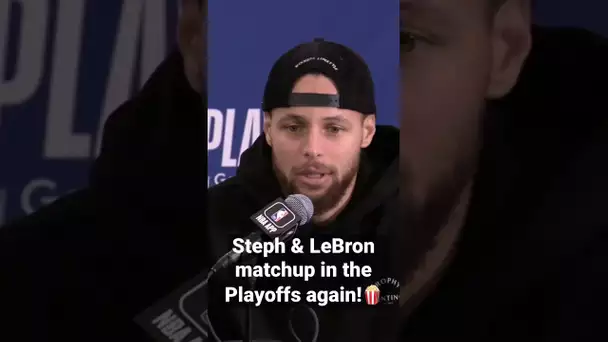 Steph Curry on facing LeBron in the postseason again! 🍿🔥| #Shorts